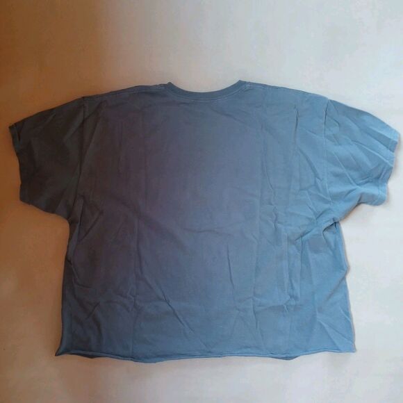 TLC Band Diggin' On You T Shirt XL Gray Cotton Cropped Raw Hem Short Sleeve - Picture 2 of 7